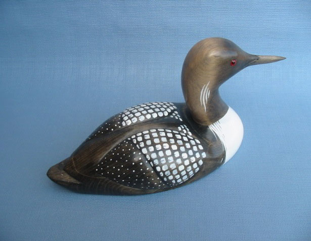 Wood Carving - Classic Handcarved Arctic Loon Decoy