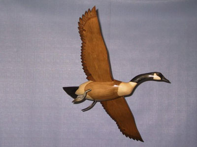 Bird In Flight Banking Canada Goose Decoy