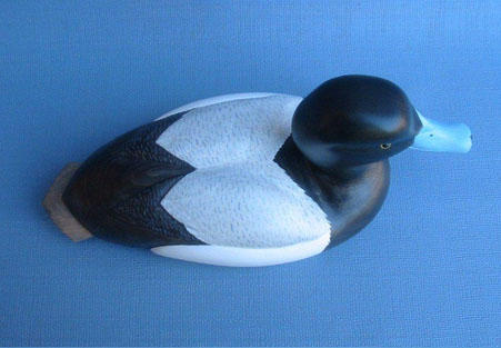 Wood Carving - Classic Handcarved Greater Scaup Decoy