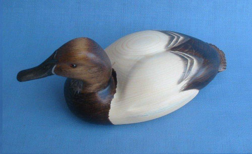 Robert Kelly Wood Carving - Handcarved Canvasback Hen Decoy
