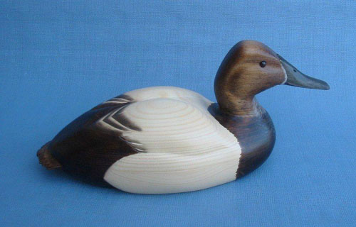 Robert Kelly Wood Carving - Handcarved Canvasback Hen Decoy
