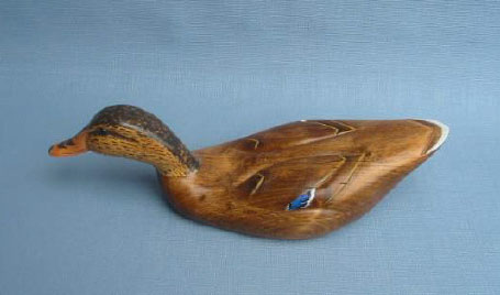 Wood Carving - Classic Handcarved Mallard Hen Decoy