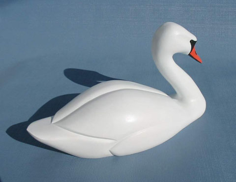 Wood Carving - Classic Handcarved Mute Swan Decoy