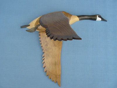 Wall Mount Canada Goose Wings Down Decoy